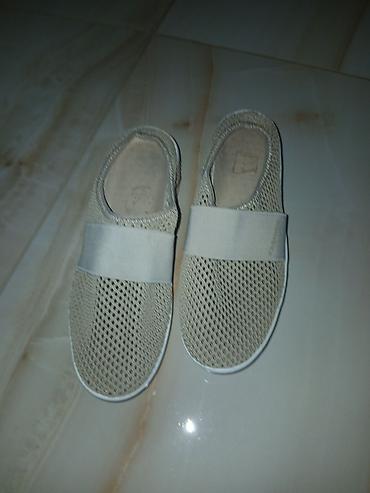 papuce sa plutom: Ženske slip-on patike/saboti - Boja: bež sa belim đonom i — 1