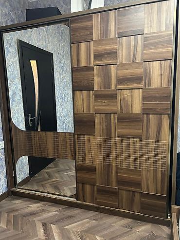kupe: Sürgülü qapılı şkaf – müasir dizayn - Material: ağac teksturalı — 1