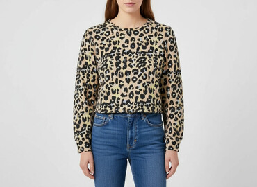 sweter w panterkę zara: Zara, Women`s sweatshirt, size S