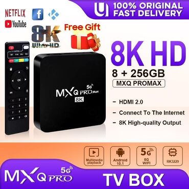 2 ci el televizorlar: Yeni Smart TV boks TV box 8 GB / 128 GB, Android, Pulsuz çatdırılma, Ödənişli çatdırılma, Rayonlara çatdırılma