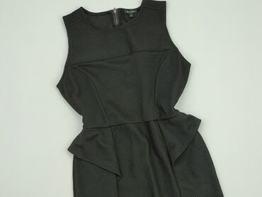 czarna sukienki z tiulowymi rękawami: Sukienka, 2XL, River Island, stan - Idealny