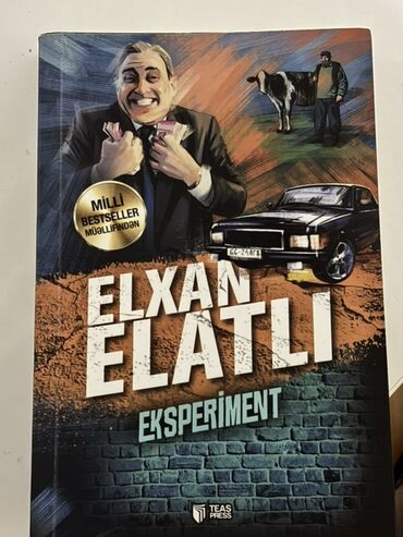Məktəb dərslikləri: Elxan Elatlı tərəfindən yazılmış "Eksperiment" kitabı. Kitabın üz