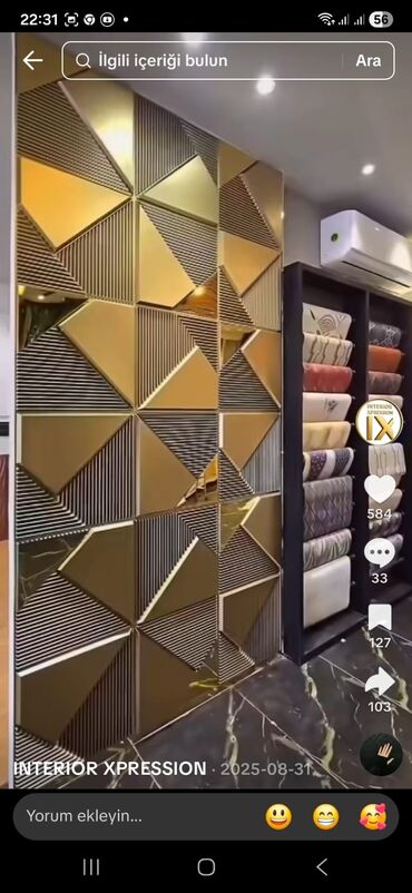 Şəkillər, tablolar: Məhsul: Dekorativ 3D panel və güzgü kompozisiyaları topdan mallardır — 4