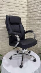 Ofis və oyun kresloları: Yeni, Təkərli, Qolları tənzimlənir, Dəri — 9