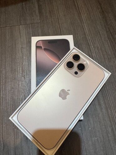 дорогие номера телефонов: IPhone 16 Pro, Новый, 256 ГБ, Desert Titanium, Коробка