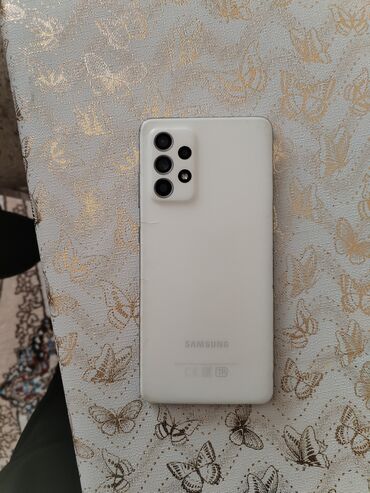 samsung tele: Samsung Galaxy A52, 128 GB, rəng - Ağ, Sensor, Face ID, Barmaq izi