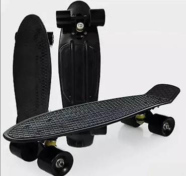 penny board cena: Penny board skejt – Crni, 55 cm Penny board skejt u crnoj boji, dužine — 1
