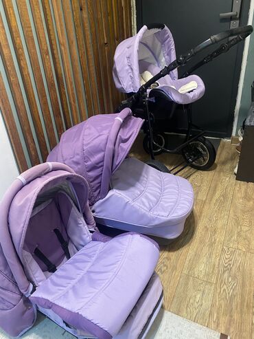коляски zippy 3 в 1: Коляска, цвет - Фиолетовый, Б/у