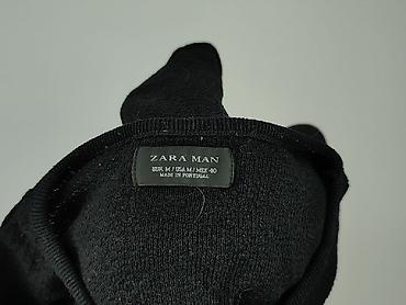 sweter czarny: Zara, Sweter dla mężczyzn, rozmiar M — 4