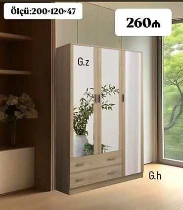 Üç qapılı geyim dolabı - Ölçü: 200 × 120 × 47 sm - Qiymət: 260₼