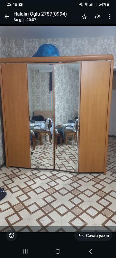 Tavalar: Dolab satılır qiyməti 120 manat təcili satılır möhkəm matrealı var