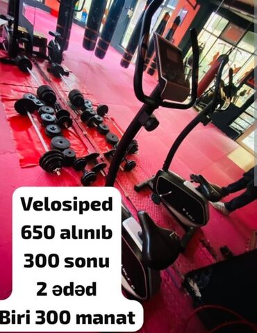 Masa və oturacaq dəstləri: ✅2 eded velo trenajor satilir biri 300 azn.130 kq ceki goturur Unvan