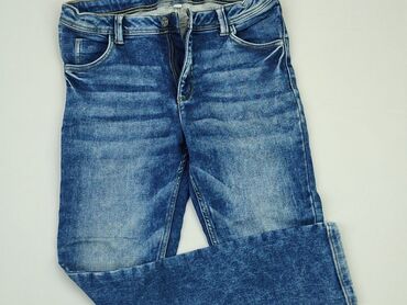 spodnie jeans myszka miki: Spodnie jeansowe, 14 lat, 158/164, stan - Dobry