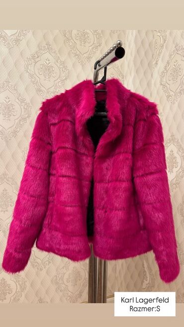 yun jaket modelleri: Kürk, Karl Lagerfeld, S, rəng - Çəhrayı