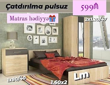 çarpay: *Yataq dəsti* *Sifarişlə və yeni* Qiymət : *599₼* Dəstə daxildir — 1
