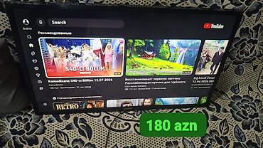 televizor yeri: 82 ekran smart teve satilir 180 azn Unvan Biləcəri . Yutub var — 1
