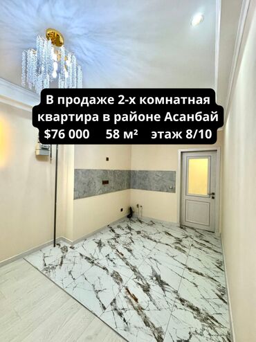 elite house: 2 комнаты, 58 м², Элитка, 8 этаж, Евроремонт