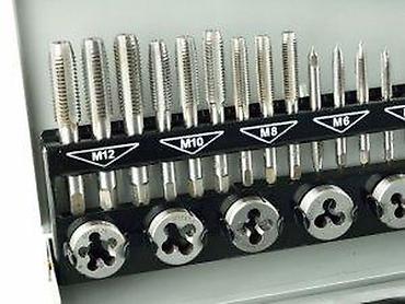 Setovi ručnog alata: Set navojnih nareznica i ureznica GEKO, 32 dela (M3–M12) Komplet za — 13