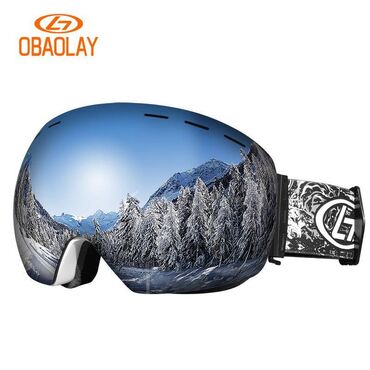 черная маска оригинал: Горнолыжные очки Obaolay G101 black/red - классические горнолыжные