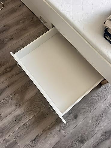 čile trenerka: Jednokrevetni krevet sa fiokama + dušek - Moderan, minimalistički — 7