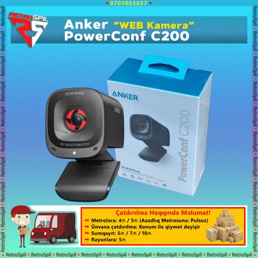 canon g7x qiyməti: Anker Powerconf C200 "WEB Kamera" Keyfiyətli Kamera 2K dəstəyi var