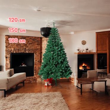 Yeni il ağacları: Yolkalar 60-300sm Hər qiymete var whatsappdan yazin olcusun ve — 10