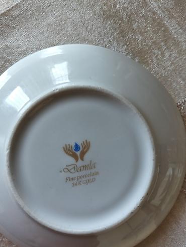 caydanlar: Çay dəsti, rəng - Qızılı, Farfor — 3