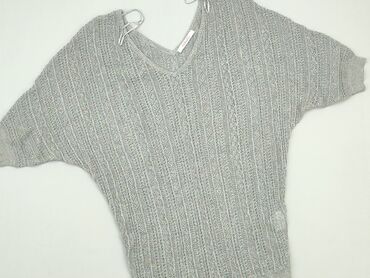 czarne t shirty damskie w serek: Sweter, S (EU 36), condition - Very good