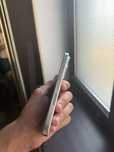 i̇phone barter: IPhone 16 Pro, 128 GB, White Titanium, Zəmanət, Simsiz şarj, Face ID — 4