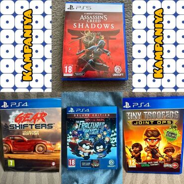 playstatio: ⚡⚡ Kampaniya ⚡⚡ Gear Shifters - 25man, South Park-20man və Tiny