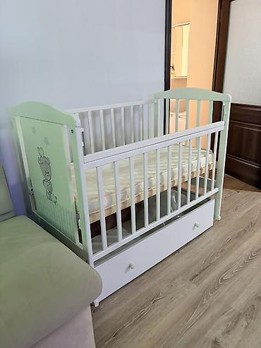 песок для детской площадки: Детская кроватка с маятниковым механизмом. Совсем не использовалось — 1