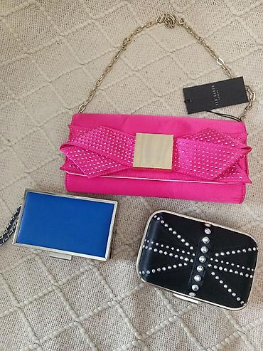 buji: Zərif gecə çantaları dəsti - Ted Baker zəncirli çiyin/clutch: parlaq — 1