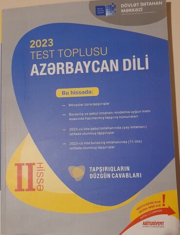 ədəbiyyat kitab: Azərbaycandili toplular-1 və 2ci hissə, hərəsi 5 m. Ədəbiyyat oxu