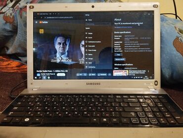 samsung rv508: Samsung RV509 noutbuk 128 Gb SSD 4 Nüvə 4 gb ram Texniki