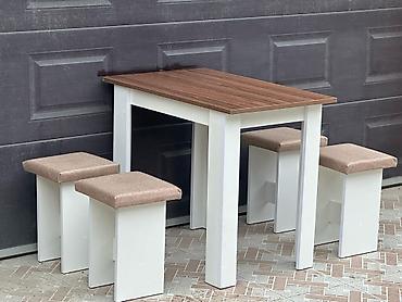 Masa və oturacaq dəstləri: Mətbəx üçün, 4 stul — 4