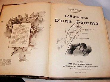 crtež devojke: Marcel Pré vost, L`Automne d`une Femme, 1892 Paris ARTHEME FAYARD — 2