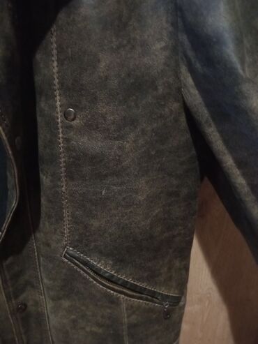 Kurtkalar: HUGO BOSS kişi dəri gödəkcə - Material: qalın, təbii dəri — 1