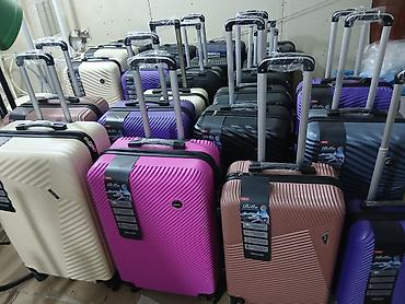 Çamadanlar: Sərnişin çamadan dəsti – Billa model - Ölçülər: 3’lük dəst (böyük — 2