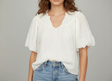 koszula z żabotem reserved: Women's blouse, size M (EU 38)