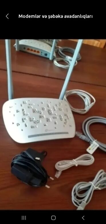 Modemlər və şəbəkə avadanlıqları: Modemlər və şəbəkə avadanlıqları