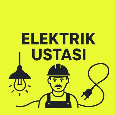 Digər tikinti xidmətləri: Elektrik ustası Elektrik xidməti Hər növ 220-380 V elektrik işlərinin