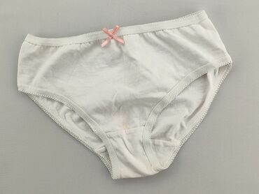 cieliste majtki pod białe spodnie: Majtki, 6 lat, stan - Dobry