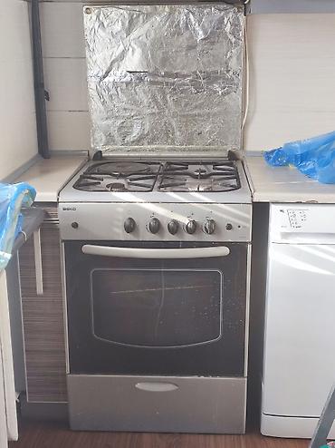 baking oven: Комбинированная плита, Beko, Б/у, Напольная, Механическая, Полная оплата — 1
