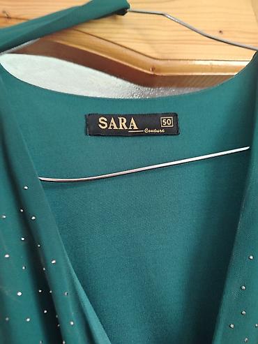 qadın donlar: SARA Couture markalı uzun qadın libası, 50 ölçüdə. Zərif tünd yaşıl — 2
