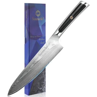 Ножи: Японский нож Chef с 73 слоями дамасской стали и сердечником VG10 — это