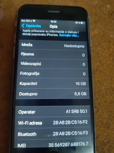 Apple iPhone: Apple iPhone iPhone 6s, 16 GB, Matte Silver, Otisak prsta — 9