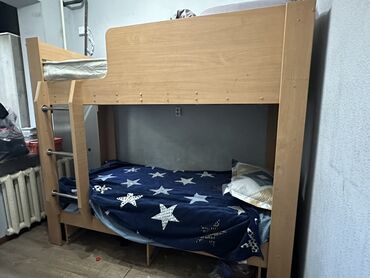 двухъярусная кровать в стиле лофт: Двухъярусная кровать из ЛДСП/массива светлого дерева с прямыми