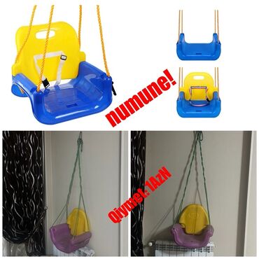 Yelləncəklər: İşlənmiş, Oturacaq-yelləncək, Zontiksiz