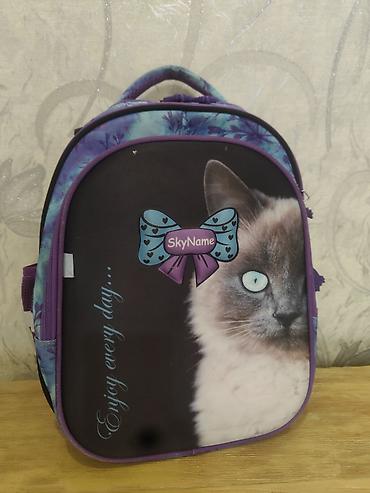 kipling monkey: Рюкзак ортопедический для школьницы с котиком б/у в отличном — 1