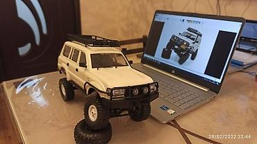 transmitter: WPL C54 Toyota Land Cruiser LC80. Qirmizi rengide — 7